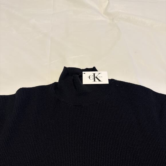Calvin Klein Women’s Black Ribbed Turtleneck Sweater Size XL NWT $158 PNX621QM - Picture 5 of 9